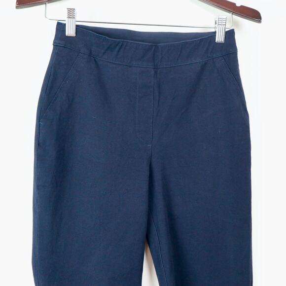 Spanx Size XS Tall Polished Slim Fit Ankle Pants Dark Navy Blue - Picture 3 of 9